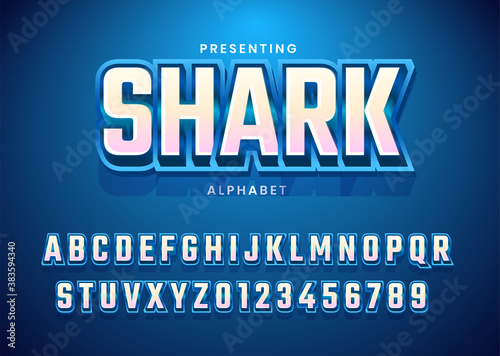 Esport text effect alphabet typography for gamer or streamer