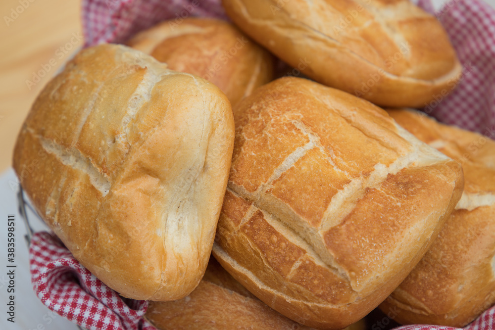 bread rolls in a breadbasket