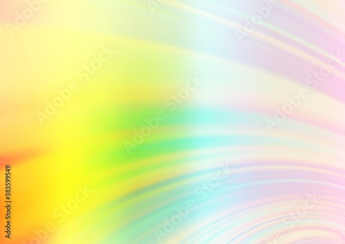 Light Multicolor  Rainbow vector blurred shine abstract template.