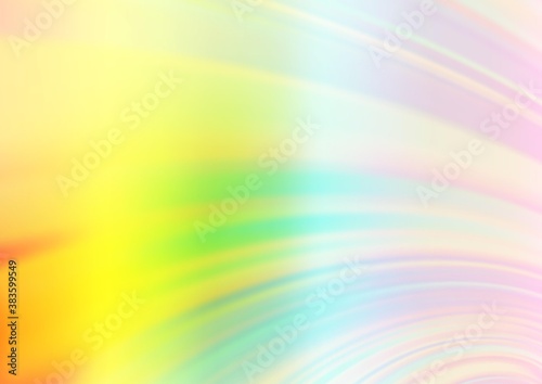 Light Multicolor, Rainbow vector blurred shine abstract template.