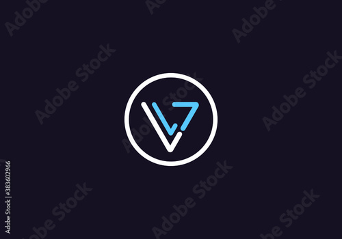 Creative V , L Letter Logo And Modern L,V logo with triangle shape.
