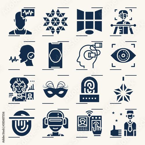 Simple set of realization related filled icons.
