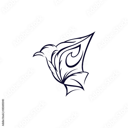 This is a bird lint art template