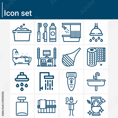 Simple set of damaging related lineal icons.