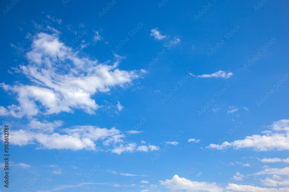 White Cirrus clouds against a blue sky. White Cirrus clouds against a blue sky.