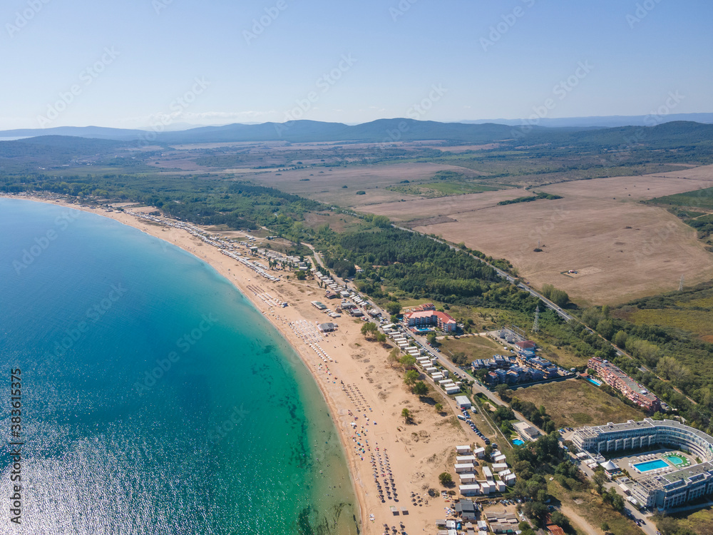 Aerial view of Gradina (Garden) Beach, Bulgaria