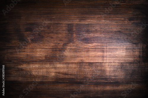 brown wood background, painted boards rustic style wenge color