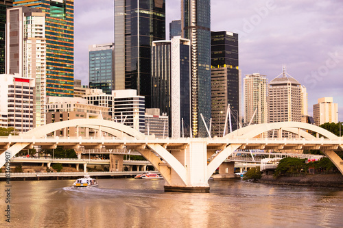 Canvas Print William Jolly Bridge and Brisbane River