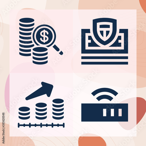Simple set of mobility related filled icons