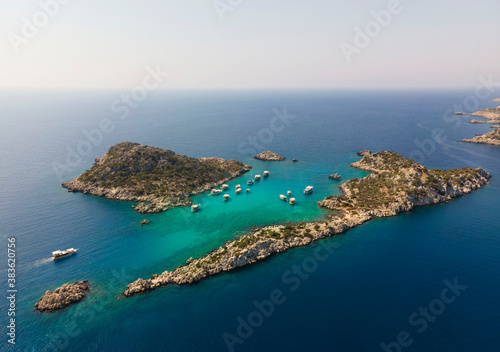 Fototapeta Naklejka Na Ścianę i Meble -  Kekova Island Aquarium Bay - Antalya / TURKEY