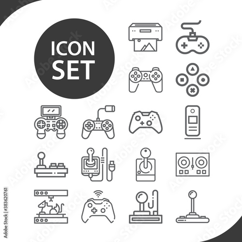 Simple set of peripheral related lineal icons.