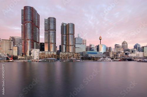 Barangaroo Towers at Sunset Sydney photo