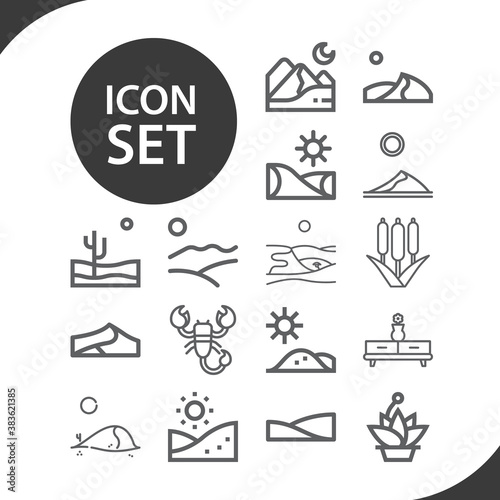 Simple set of fled related lineal icons.