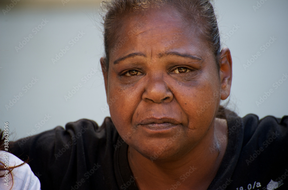 Strong Looking Aboriginal Australian Woman Strong Looking Aboriginal Australian Woman