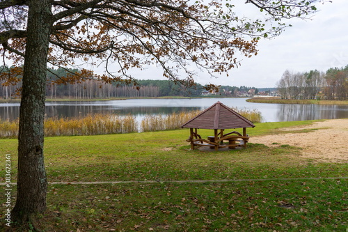 Lake landscape in Druskininkai, Lithuania