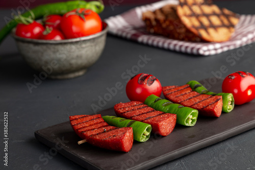 sausage barbecue mangal sucuk turkish