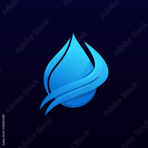 The water , modern style design vector
