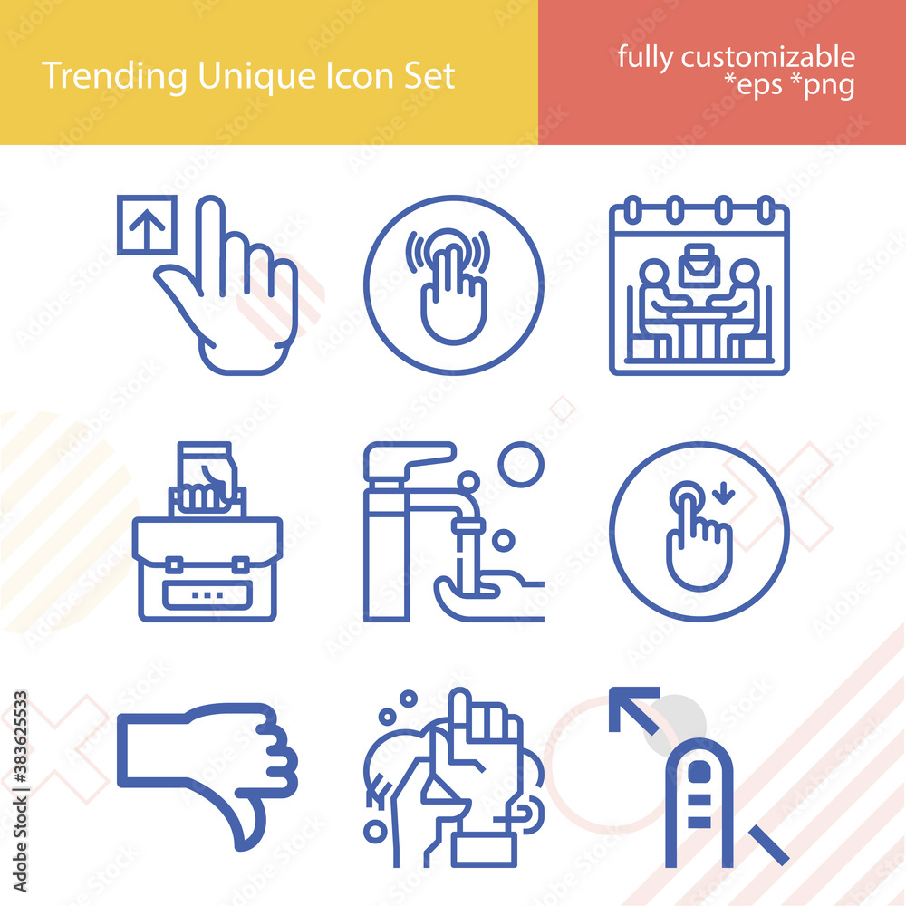 Simple set of custody related lineal icons. Simple set of custody related lineal icons.