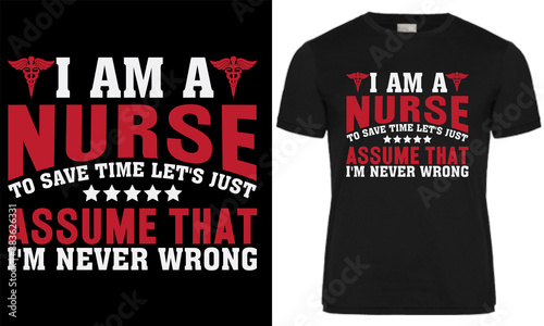 awesome nurse t shirt design