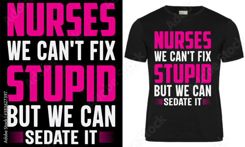 Awesome Nurse T-shirt Design