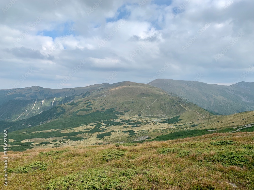Sunny day at Carpathian mountains beautiful hill Sunny day at Carpathian mountains beautiful hill