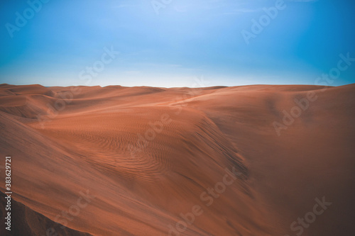 Sand dunes in the desert  Spain  Maspalomas