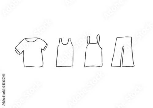 Tシャツ・タンクトップ・キャミソール・パンツのセット
