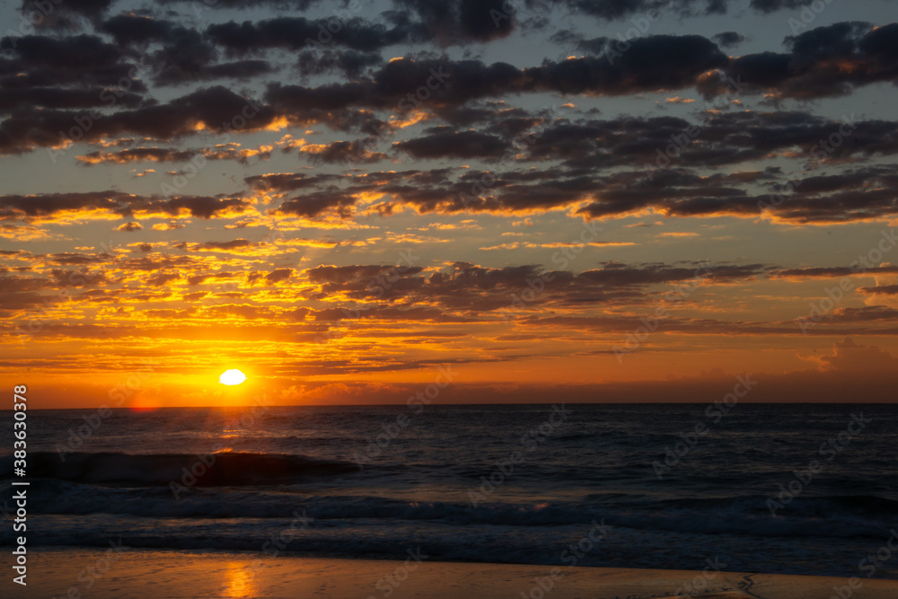 sunrise over the sea