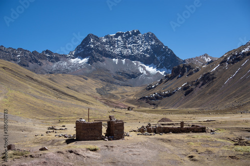 mountain hut in the mountains