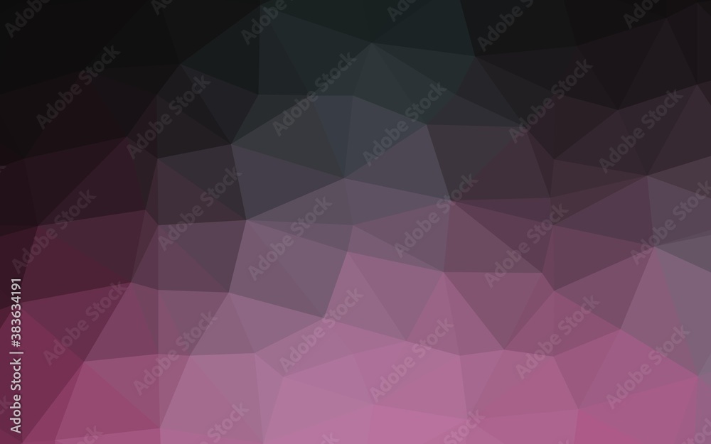 Dark Pink vector polygon abstract background. Dark Pink vector polygon abstract background.