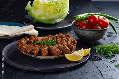 Turkish meat cig kofte çiğ köfte