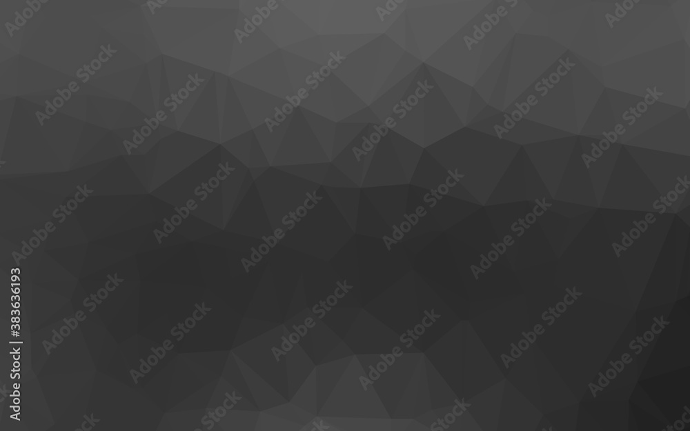 Dark Silver, Gray vector low poly layout.
