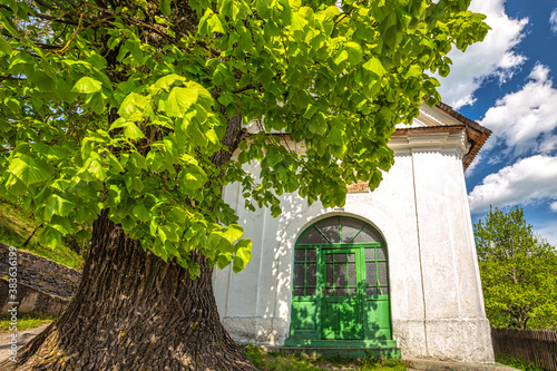 Historic chapel in The Spania Dolina village, Slovakia, Europe.