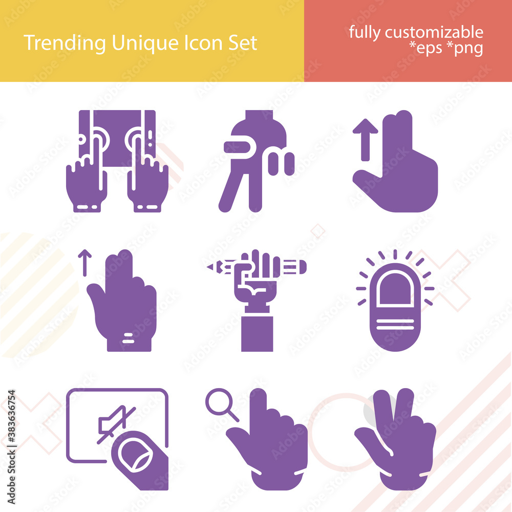 Simple set of moves related filled icons. Simple set of moves related filled icons.