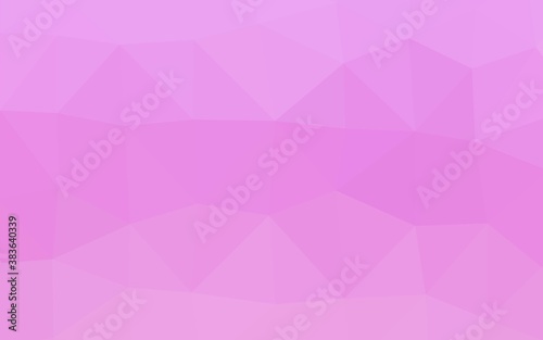 Light Pink vector abstract polygonal layout.