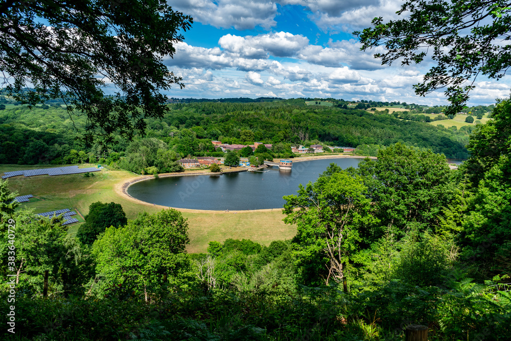 Trimpley Reservoir in summertime from above Trimpley Reservoir in summertime from above