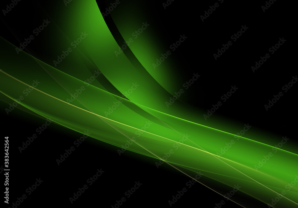Abstract background waves. Black and kelly green abstract background for wallpaper or business card Abstract background waves. Black and kelly green abstract background for wallpaper or business card