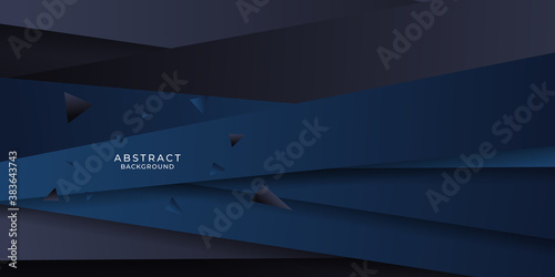 Modern blue black abstract presentation background. Vector illustration design for presentation, banner, cover, web, flyer, card, poster, game, texture, slide, magazine, and powerpoint. 