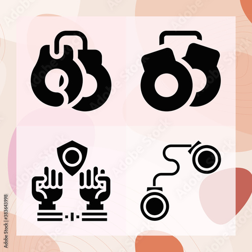Simple set of vapour related filled icons