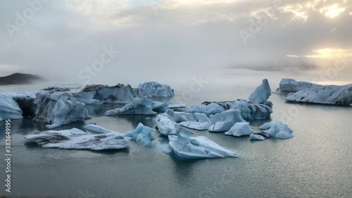 Jökulsárlón Glacion Lagoon Iceland - (4K)