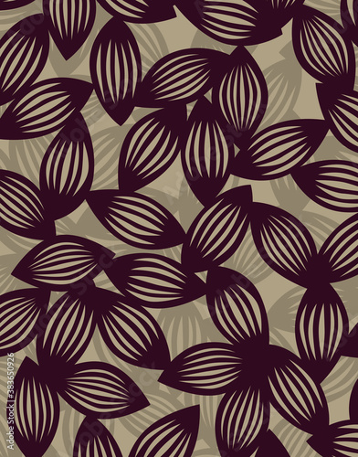 植物柄のパターン