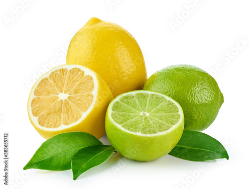 Canvas Print lemon and lime