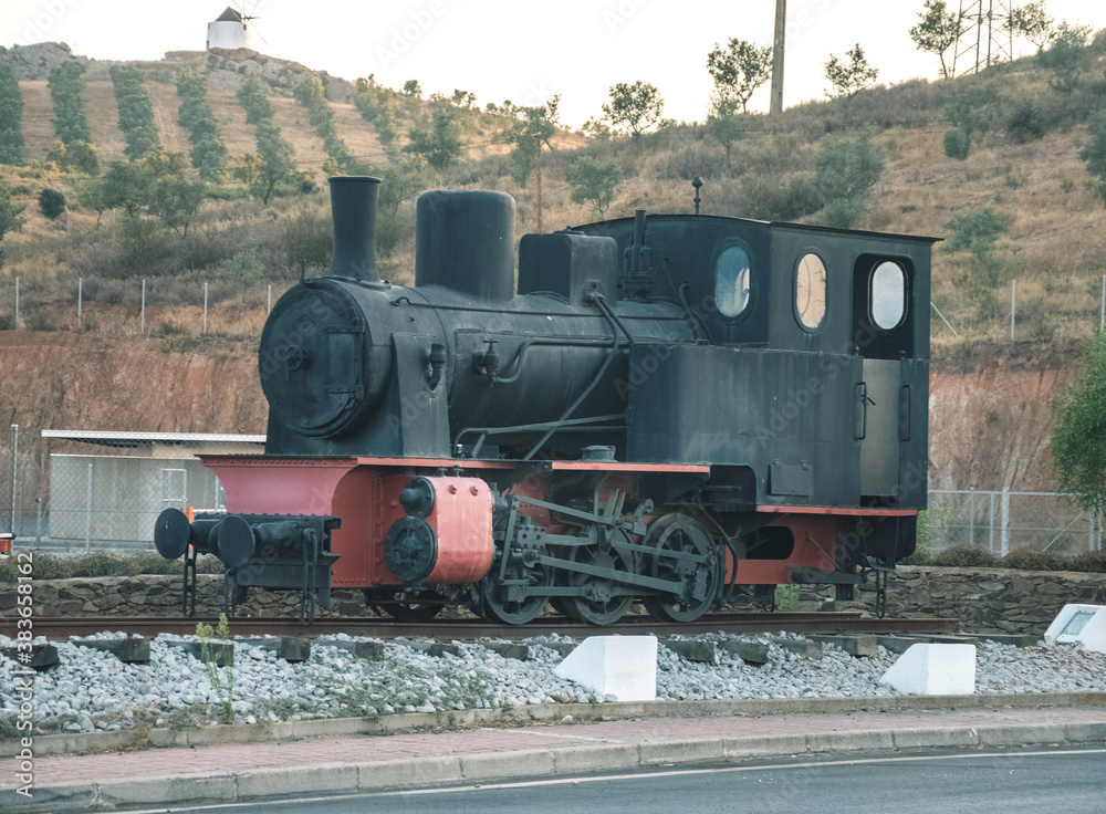 Obraz premium small decorative train. Train for decoration