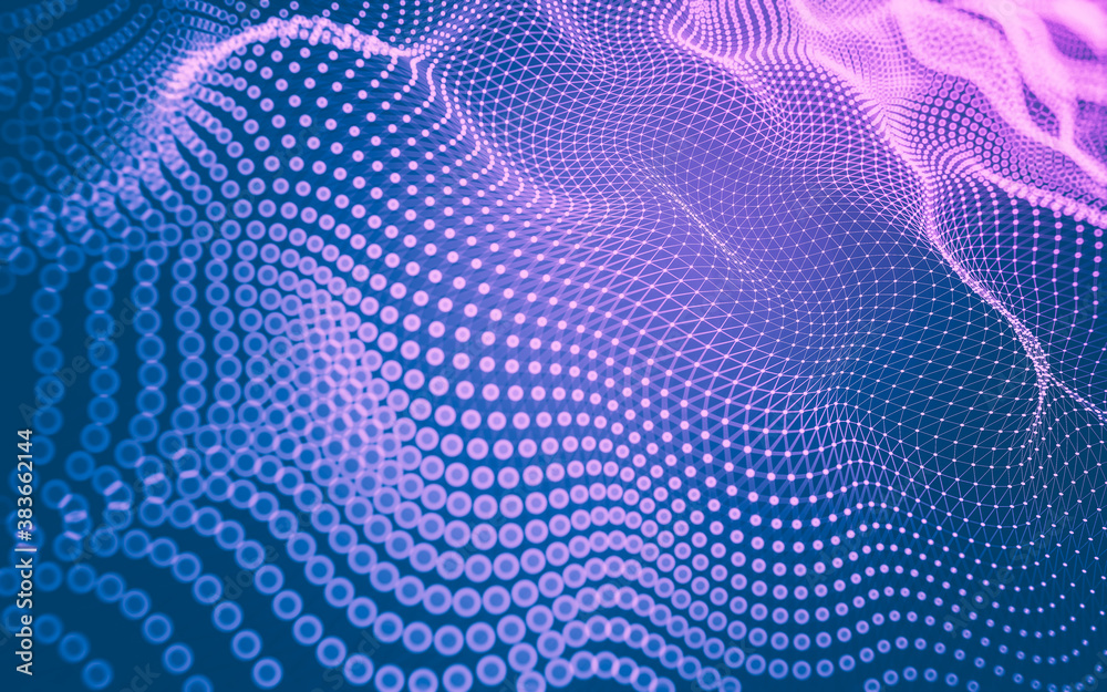 Abstract background. Molecules technology with polygonal shapes, connecting dots and lines. Connection structure. Big data visualization. Abstract background. Molecules technology with polygonal shapes, connecting dots and lines. Connection structure. Big data visualization.
