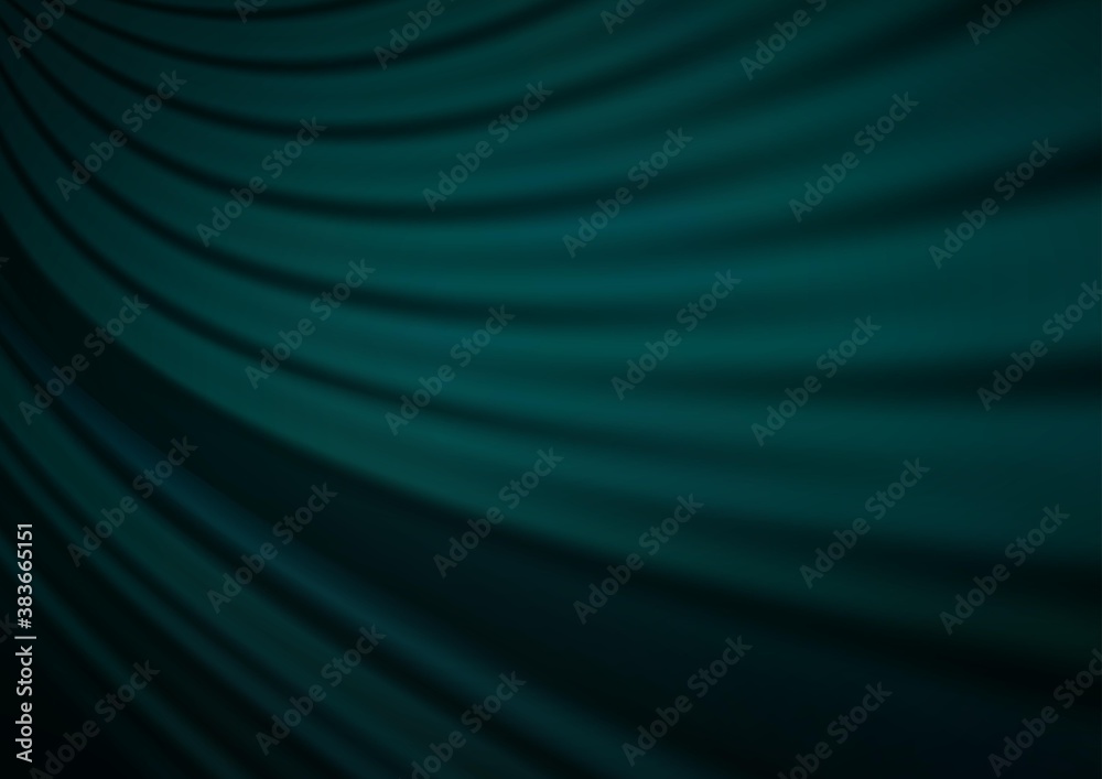 Fototapeta premium Dark Green vector bokeh template.