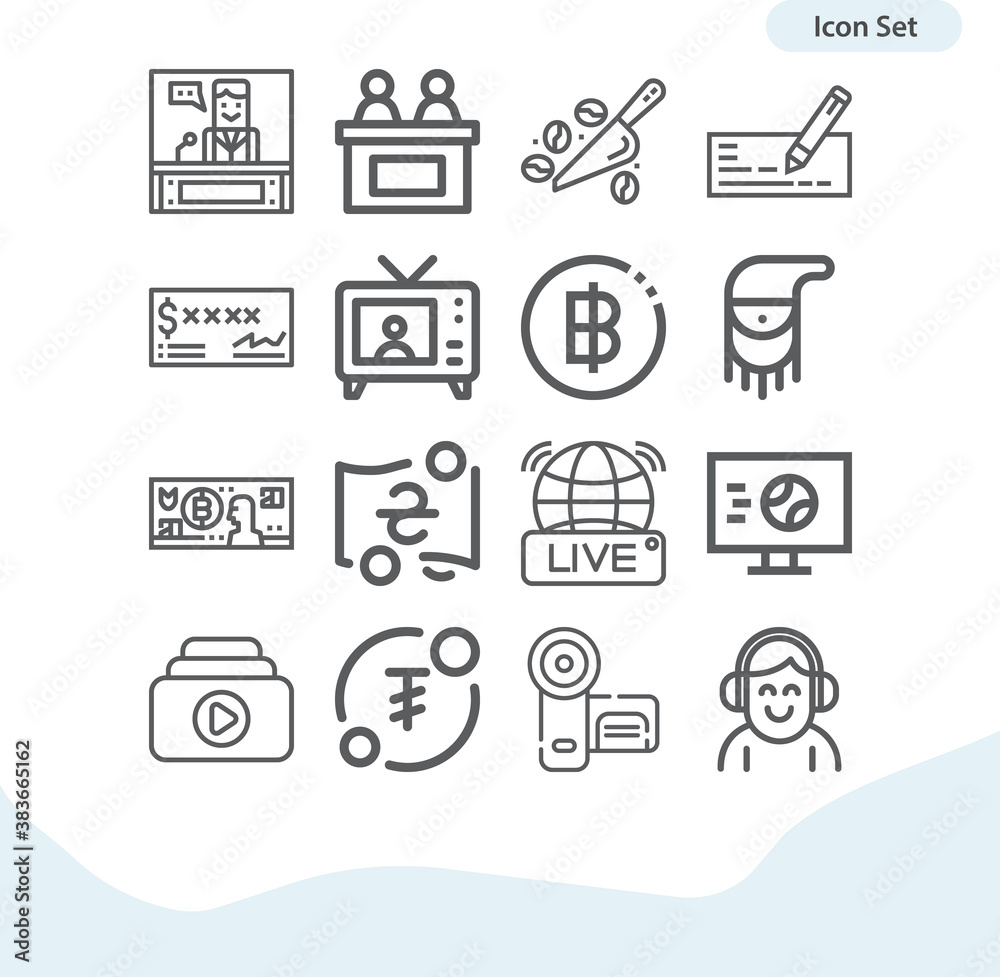 Simple set of survive related lineal icons. Simple set of survive related lineal icons.