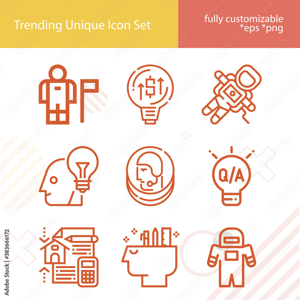 Simple set of estimation related lineal icons. Simple set of estimation related lineal icons.