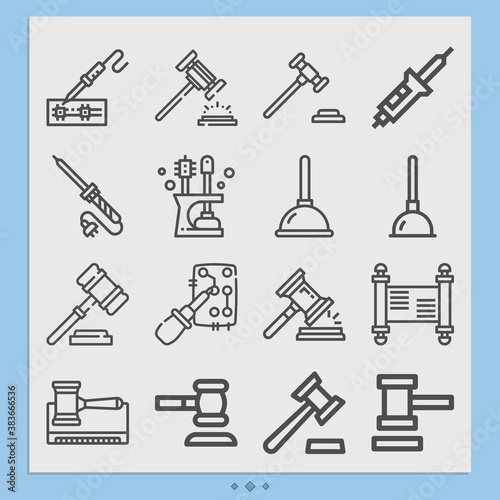 Simple set of enhancing related lineal icons.