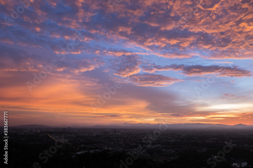 Beautiful sky at  Sunset time. © Attapol