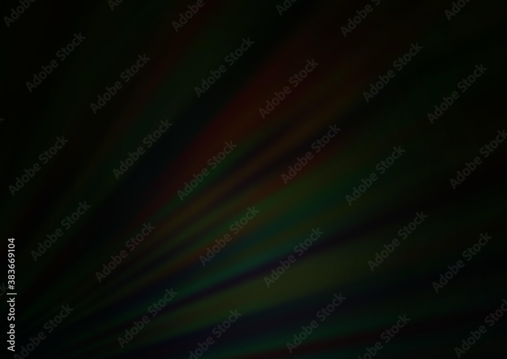 Fototapeta premium Dark Black vector blurred bright template.